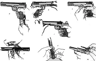 Detalii de locuri de muncă și mecanisme de pistol „TT“