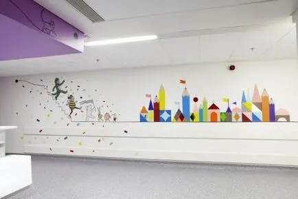 interioare multicolori la spitale de copii