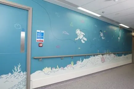 interioare multicolori la spitale de copii