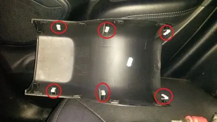 Регулиране на хода на ръчната спирачка лост (ръчната спирачка) Hyundai ix35