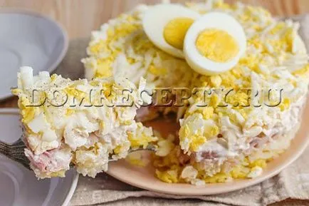 Saláta füstölt csirke burgonyával - recept fotókkal