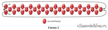 Обеци от мъниста 