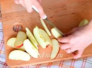 Charlotte almával - recept lépésről lépésre fotók