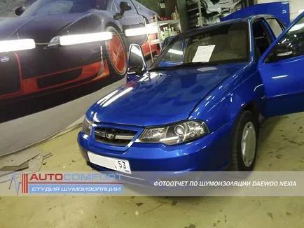 Izolat fonic daewoo Nexia, mașini de izolare fonica Center din St. Petersburg - zgomot de izolare auto