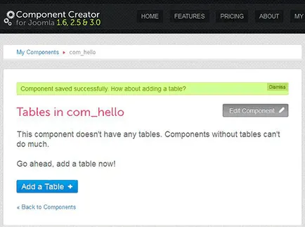 Създаване на компонент чрез Joomla компонент създател