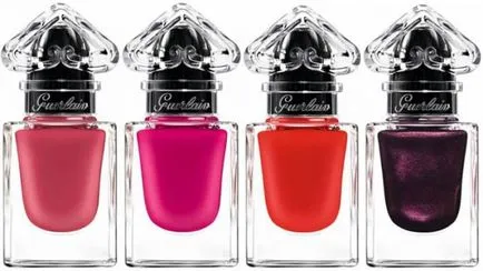 Swatch лакове и червила колекция Guerlain La Petite роба Noire пролет 2016 колекция (мостри) -