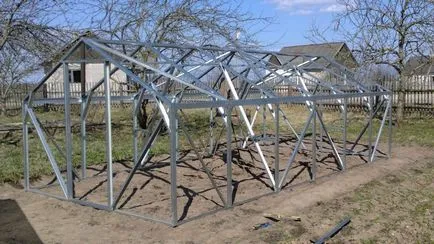 Greenhouse на метални листове с ръцете си рисунка алуминий, метал парникови как да се направи