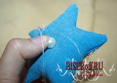 Модела звезди от плат, как да шият