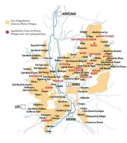 Borok Avignon Rhone-völgy bor (côtes du Rhône) - a legjobb borfajták