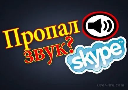 În timpul unei conversații pe Skype sunet dispare (skype) Eu nu aud ce să facă - ajutor de calculator