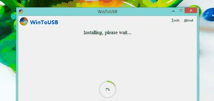 Wintousb инструмент, за да инсталирате и стартирате Windows 7 от USB-диск