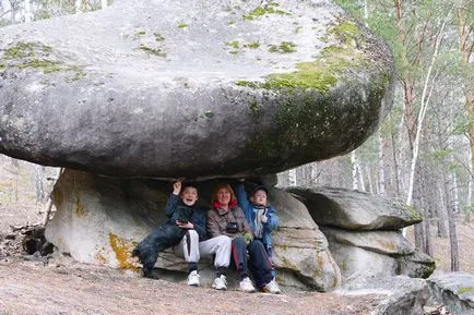 Khakassia Shira stone gomba vagy oszlopok