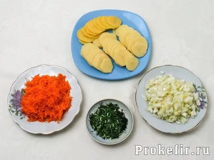 Желирано месни пайове на кисело мляко и картофи - рецепта със стъпка по стъпка снимки