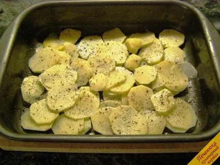 Печени картофи с гъби в монашеска (стъпка по стъпка рецепта със снимки)