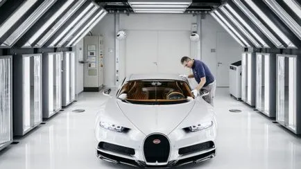 9 új tények termelési Bugatti Chiron