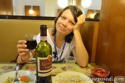 Alkohol olasz, vagy hogyan kell inni „egészség”, a napló nyugtalan