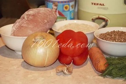 Pilaf recept készült hajdina és rizs - egy gyors ebéd és vacsora ételek 1001