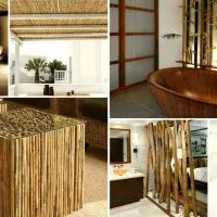 Bamboo a belső 75 modern megoldások