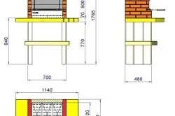 Barbecue kezével rajzok, építési fázis falazó rendszer poryadovkoy (fotó és videó)