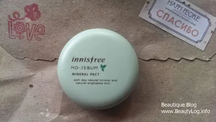 Beautique blog OTC tökéletes nyári ellátás - ásványi por (paktum) Innisfree no-faggyú ásványi