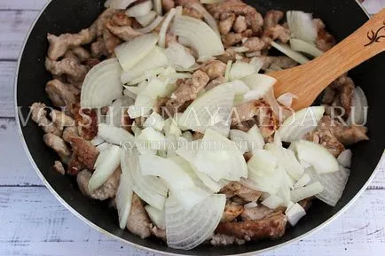 Stroganoff de carne de porc cu sos reteta cu fotografie, magie