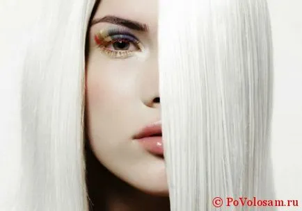 Белият цвят на косата как да се постигне по-млечен при боядисване