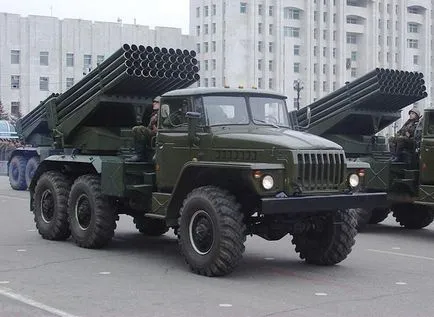 Bm-21 - grindină - (9k51) - sistem reactiv salvă calibru 122mm