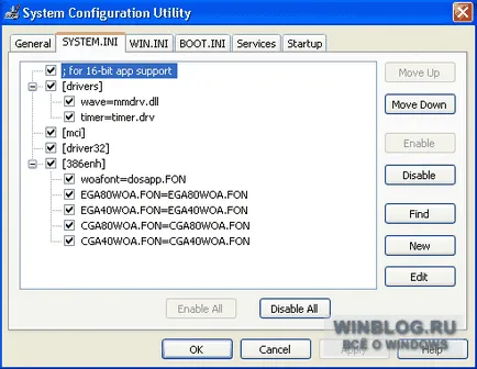 Diagnosticarea problemelor de încărcare Windows XP folosind msconfig - articol despre Microsoft Windows