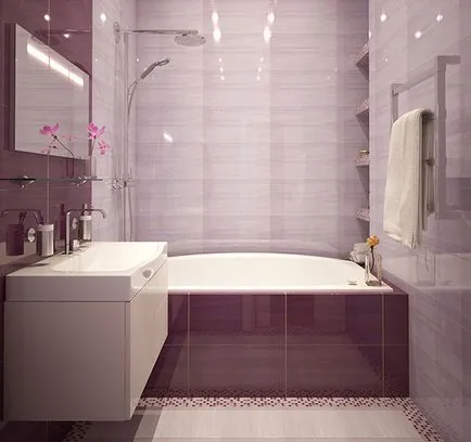 Fürdőszoba Design 4 négyzetméter, a szakmai ajánlások
