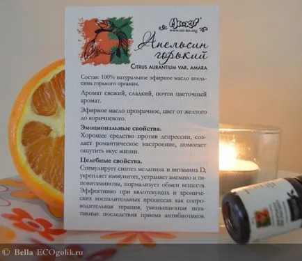 Illóolaj édes narancs MYCO - felülvizsgálata ekoblogera bella