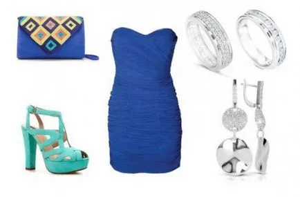 От какво да се носят синя рокля