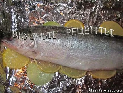 Brook trout sütőben - lépésről lépésre recept fotó, finom receptek