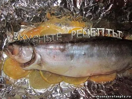 Brook trout sütőben - lépésről lépésre recept fotó, finom receptek