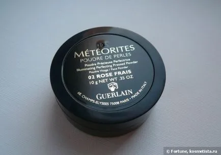 Guerlain meteoritok poudre de perles világító tökéletesíti préselt por 02 rose frais vélemények