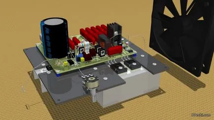 cuptor cu inducție cu design de circuit mâini