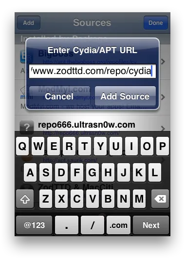 Cum de a adăuga noi surse în Cydia, știri, recenzii, aplicații și arhive pe Cydia