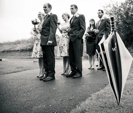 Cum să utilizați umbrela pe sedinta foto de nunta