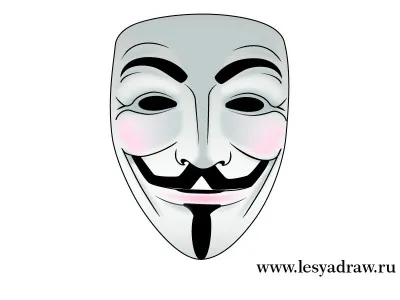 Cum de a desena o masca Guy Fawkes - lectii de desen - utile cu privire la artsphera