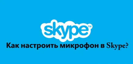 Как да конфигурирате микрофона в Skype (скайп)