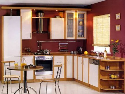 Hogyan díszítik a konyhában, lakásfelújítási saját kezűleg