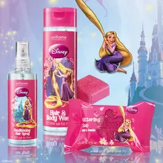 serie de produse cosmetice pentru fete frumoase Rapunzel oriflame disney Rapunzel încurcat