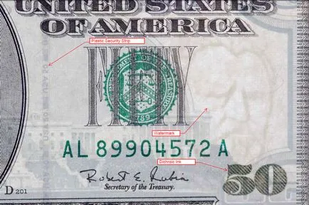 Cum pot verifica autenticitatea dolari