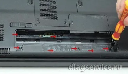 Cum să demontați și reasambla laptop Compaq Presario cq61 (316er)