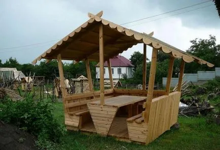 Hogyan készítsünk egy pergola, hogy a saját kezébe