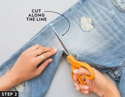 Как да си направим шорти от стари дънки (снимка)