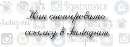 Cum să copiați link-ul din Instagram