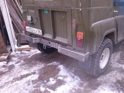 Hogyan, hogy a hátsó lökhárító a UAZ Hunter videóid kezét