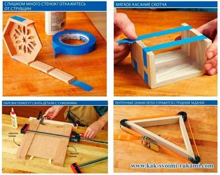 Lipire lemn cu mâinile lor (piese de fixare), mâinile - Cum sa faci cel mai mult