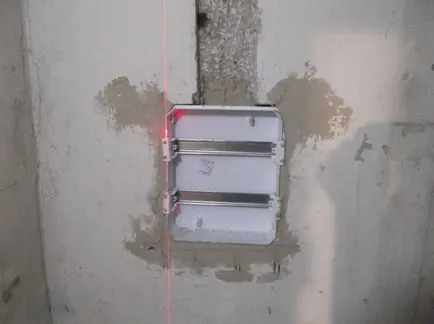 Hogyan kell telepíteni a belső elosztó tábla egy betonfal, elektrika56