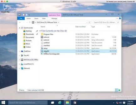 Hogyan kell telepíteni a Windows 10 műszaki megtekintett Mac segítségével VMware Fusion - hírek a világ alma